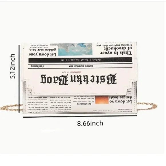 Newspaper Crossbody purse