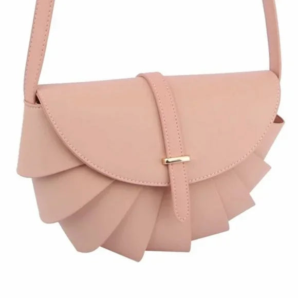 Petal Pink Vegan leather Crossbody