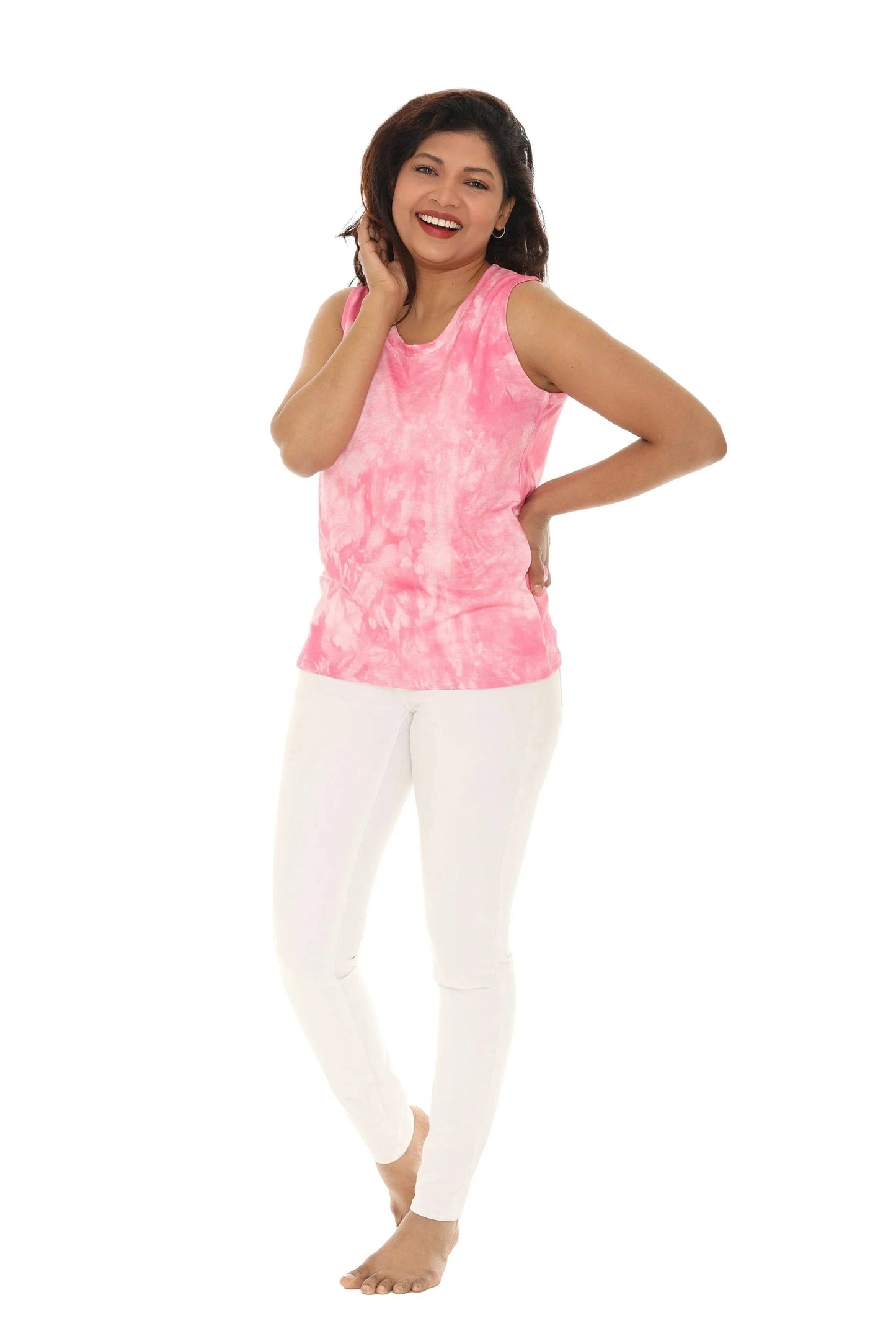 Shoreline Wear. Inc - Tanktop mit Batikmuster in Rosa