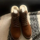 Switch Sola Brown Suede Boots Size 8 1 image