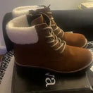 Switch Sola Brown Suede Boots Size 8 2 image