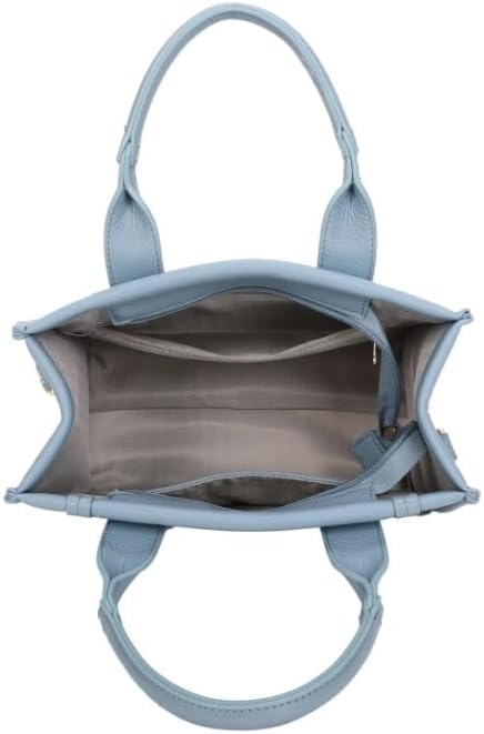 Ladies Tote Bag 2 Piece Set, Embossed Text Design, Detachable Shoulder Strap