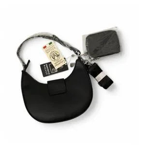 Valentino Orlandi Black Crescent Bag