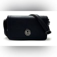 Vegan Leather Crossbody Black Bag