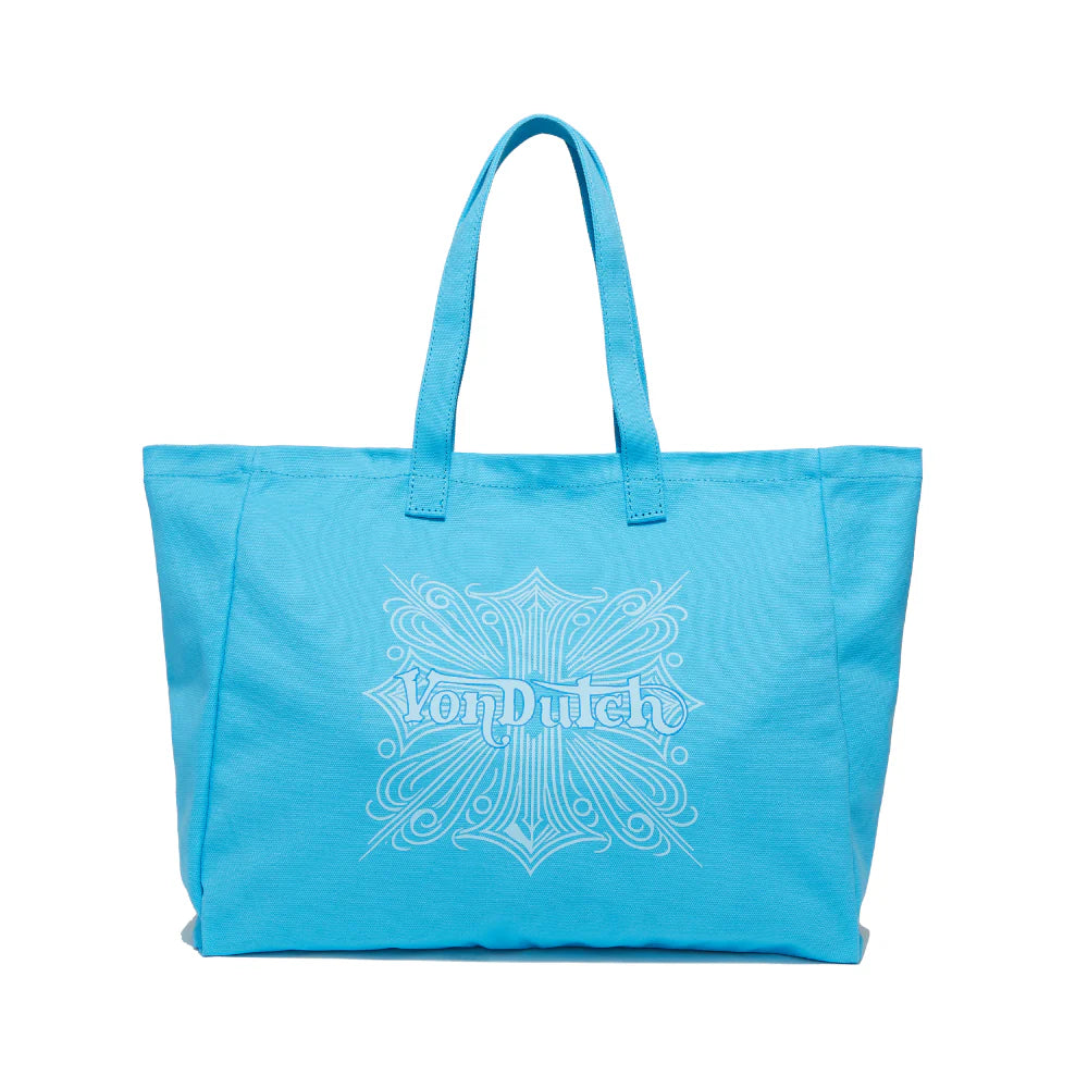 Von Dutch “Sky Cruiser” Blue Classic Chopper Tote-zoom-1