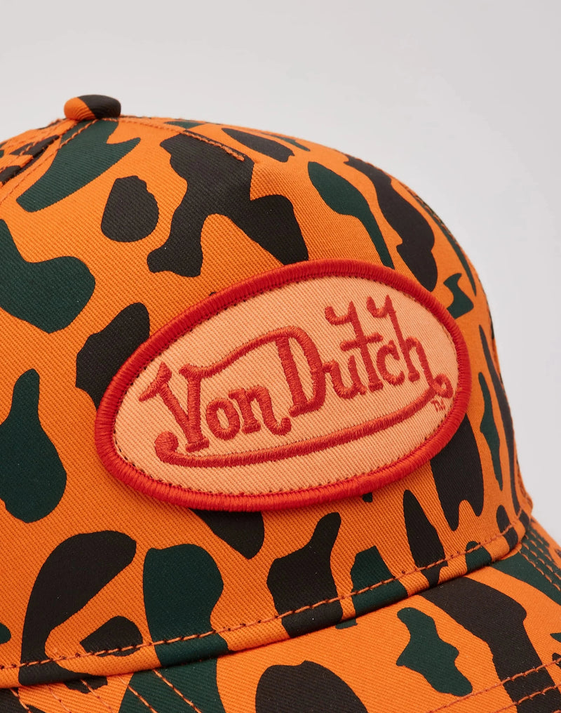 Von Dutch Unisex Trucker Hat Curved Bill Mesh Back Retro Classic Adjustable Snapback Baseball Cap for Men and Women-zoom-