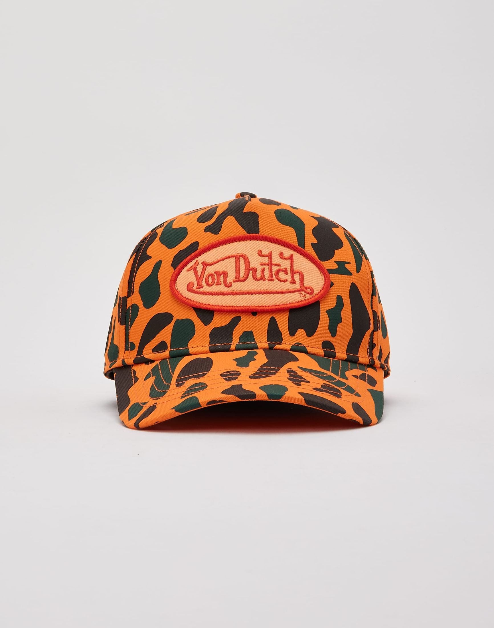 Von Dutch Unisex Trucker Hat Curved Bill Mesh Back Retro Classic Adjustable Snapback Baseball Cap for Men and Women-zoom-6