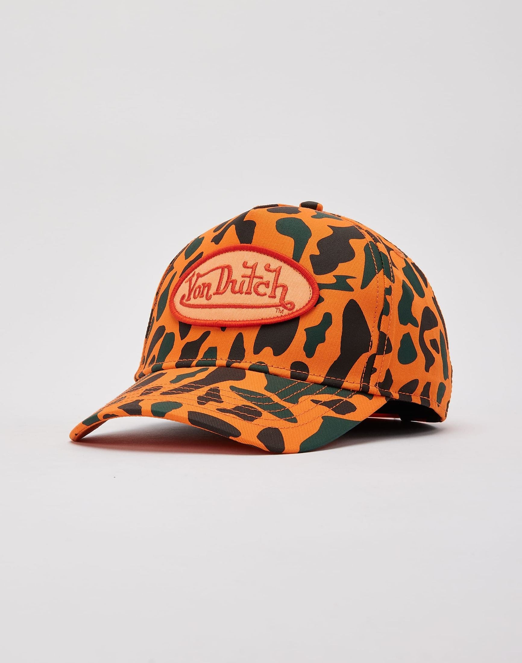 Von Dutch Unisex Trucker Hat Curved Bill Mesh Back Retro Classic Adjustable Snapback Baseball Cap for Men and Women-zoom-3