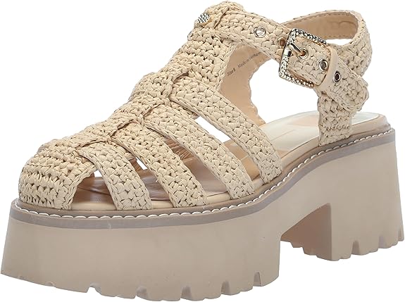 Women's Lasly Raffia Fisherman Platform Sandals