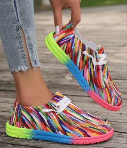 Women's Multi-Color Printed Fashion Sneakers