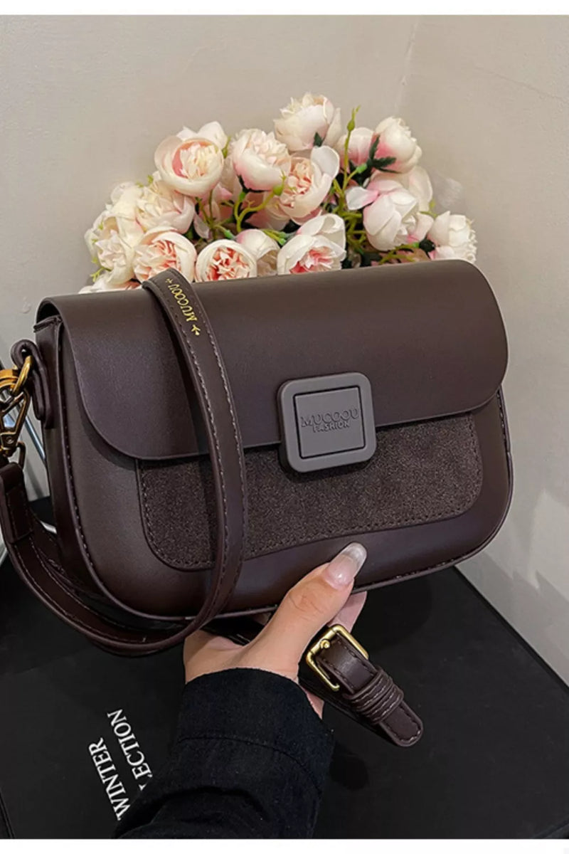 Flap Closure Shoulder Bag-zoom-