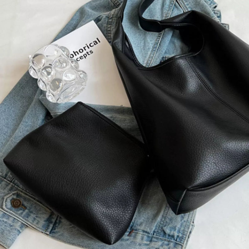 PU Leather Shoulder Bag-zoom-