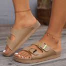 Switch Double Buckle Open Toe Sandals 2 image