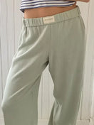 Switch Elastic Waist Wide Leg Pants 2 image