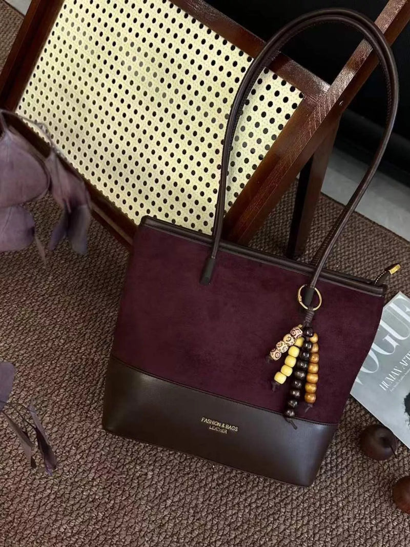 Color Block Shoulder Bag-zoom-