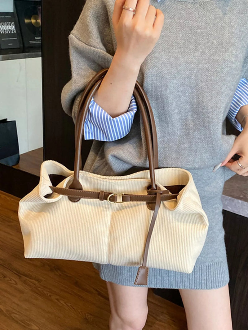 Buckle Decor Shoulder Bag-zoom-