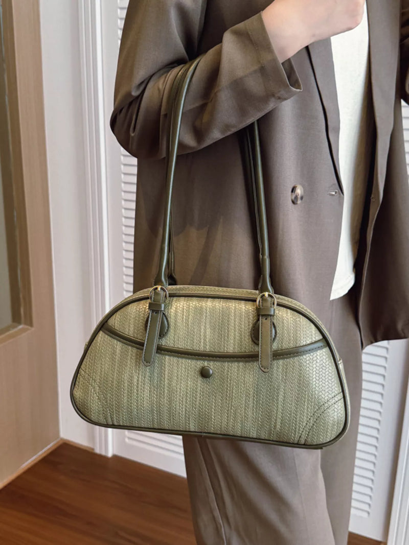 Vintage Buckle Shoulder Bag-zoom-