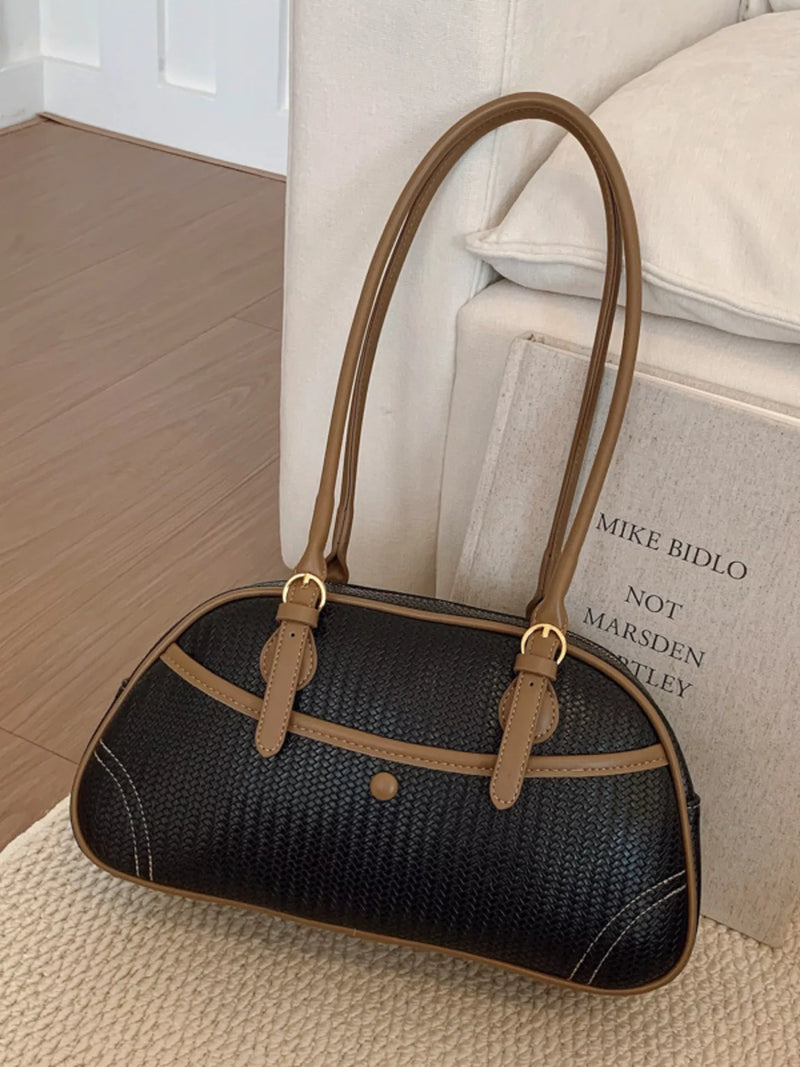 Vintage Buckle Shoulder Bag-zoom-