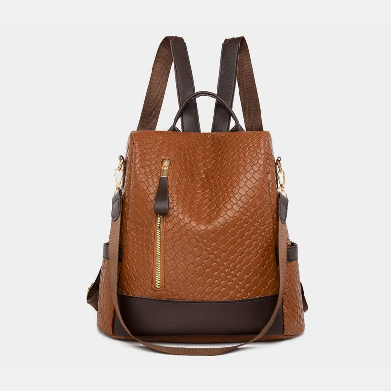 PU Leather Backpack Bag-zoom-