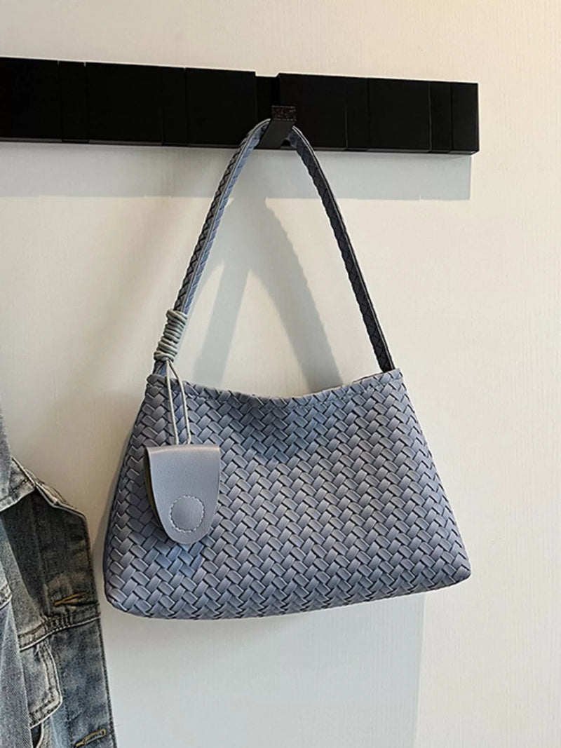 Woven Lightweight Shoulder Bag-zoom-