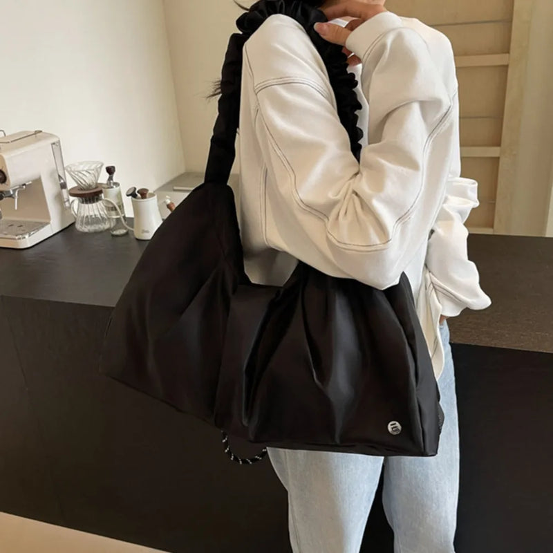 Ruched Large Tote Bag-zoom-