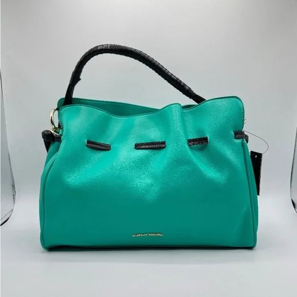 BADGLEY MISCHKA Combo Teal Green Bag  BACK IN STOCK!!  Also available in Mango Yellow!-zoom-