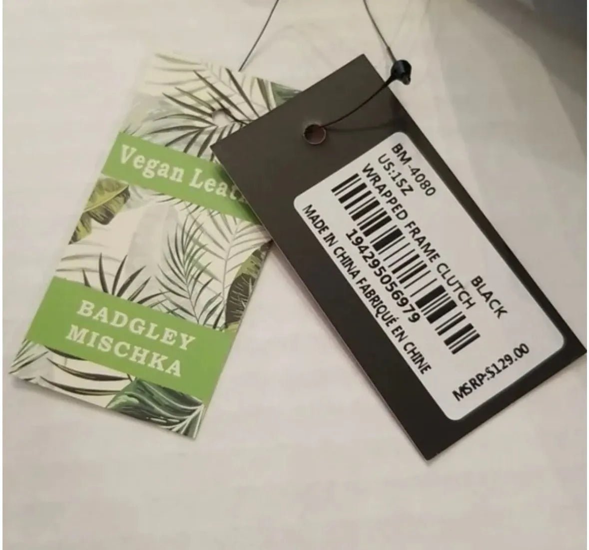 BADGLEY MISCHKA Vegan Ruched Convertible Clutch with removable chain - Primrose Signature Boutique