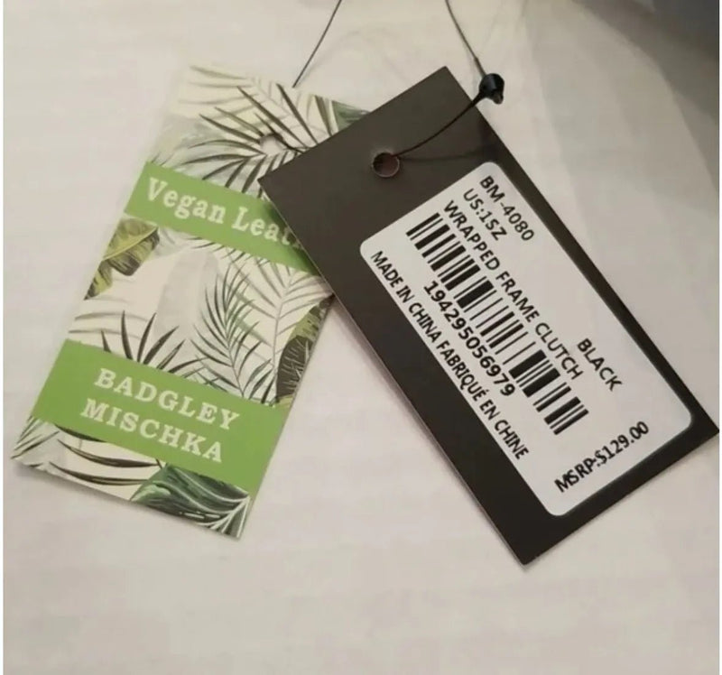 BADGLEY MISCHKA Vegan Ruched Convertible Clutch with removable chain-zoom-