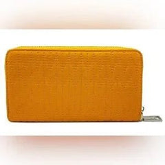 Badgley Mischka Yellow Quilted Long Wallet with Detailed Stitching - Primrose Signature Boutique