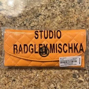 Badgley Mischka Yellow Quilted Wallet