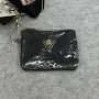 Black Vegan Leather Gold Studded Crossbody with Wallet - Primrose Signature Boutique