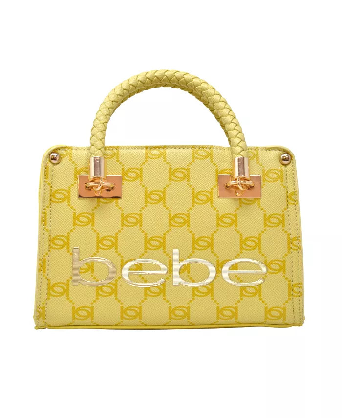 bebe Women's Briella Satchel/Crossbody Bag - Blonde