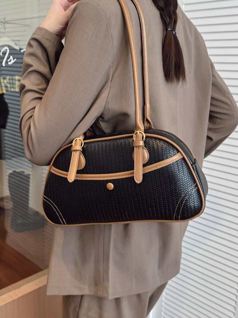 Vintage Buckle Shoulder Bag-zoom-