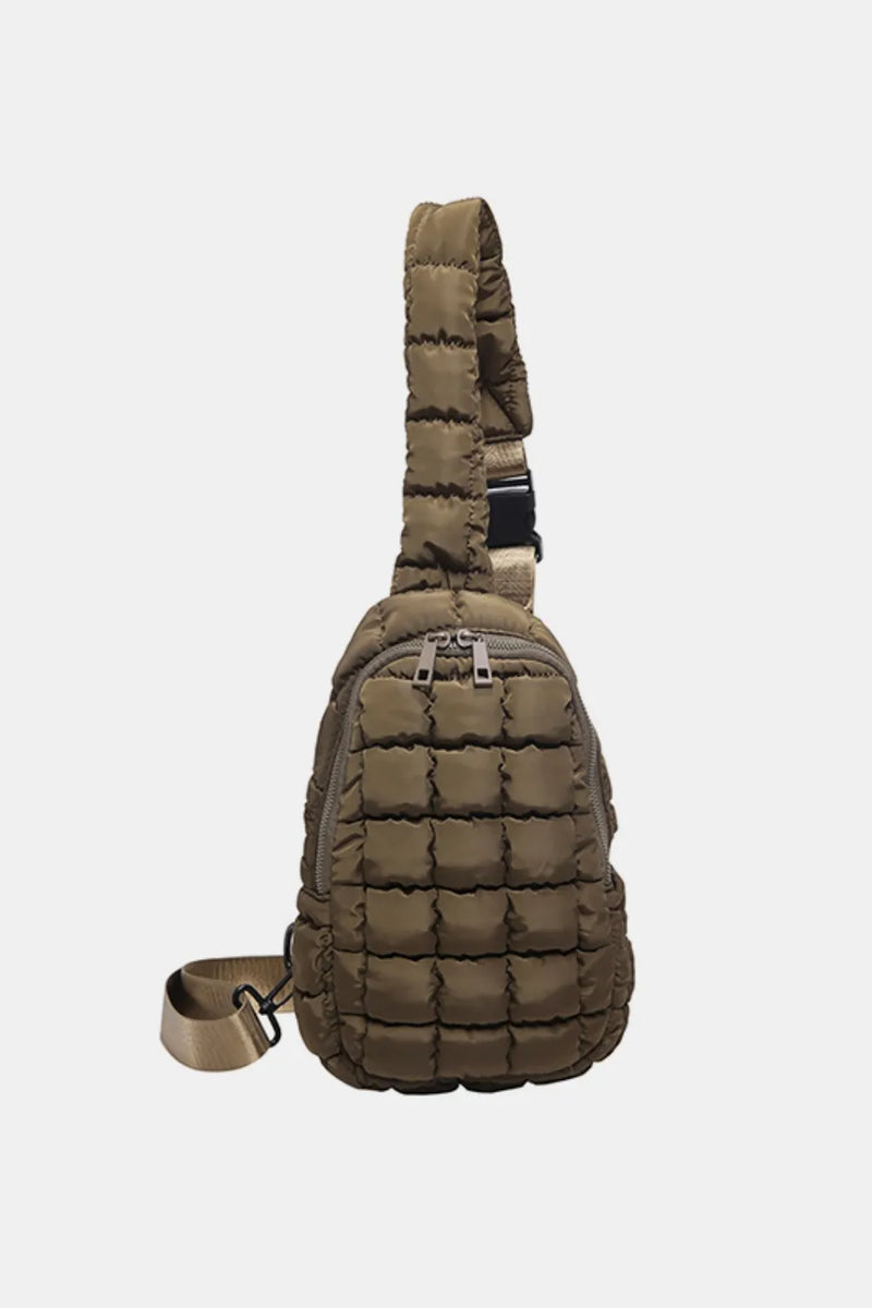 Quilted Nylon Crossbody  Bag-zoom-