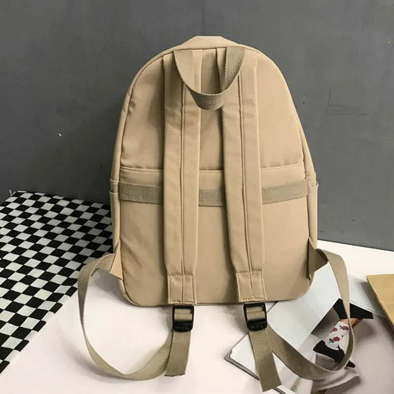 Zip Cotton Backpack Bag-zoom-
