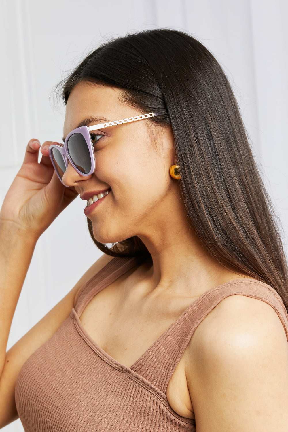 Cat - Eye Acetate Frame Sunglasses - Primrose Signature Boutique