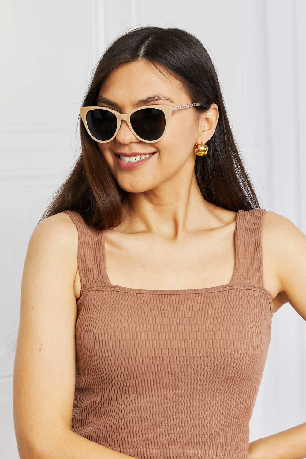 Cat - Eye Acetate Frame Sunglasses - Primrose Signature Boutique