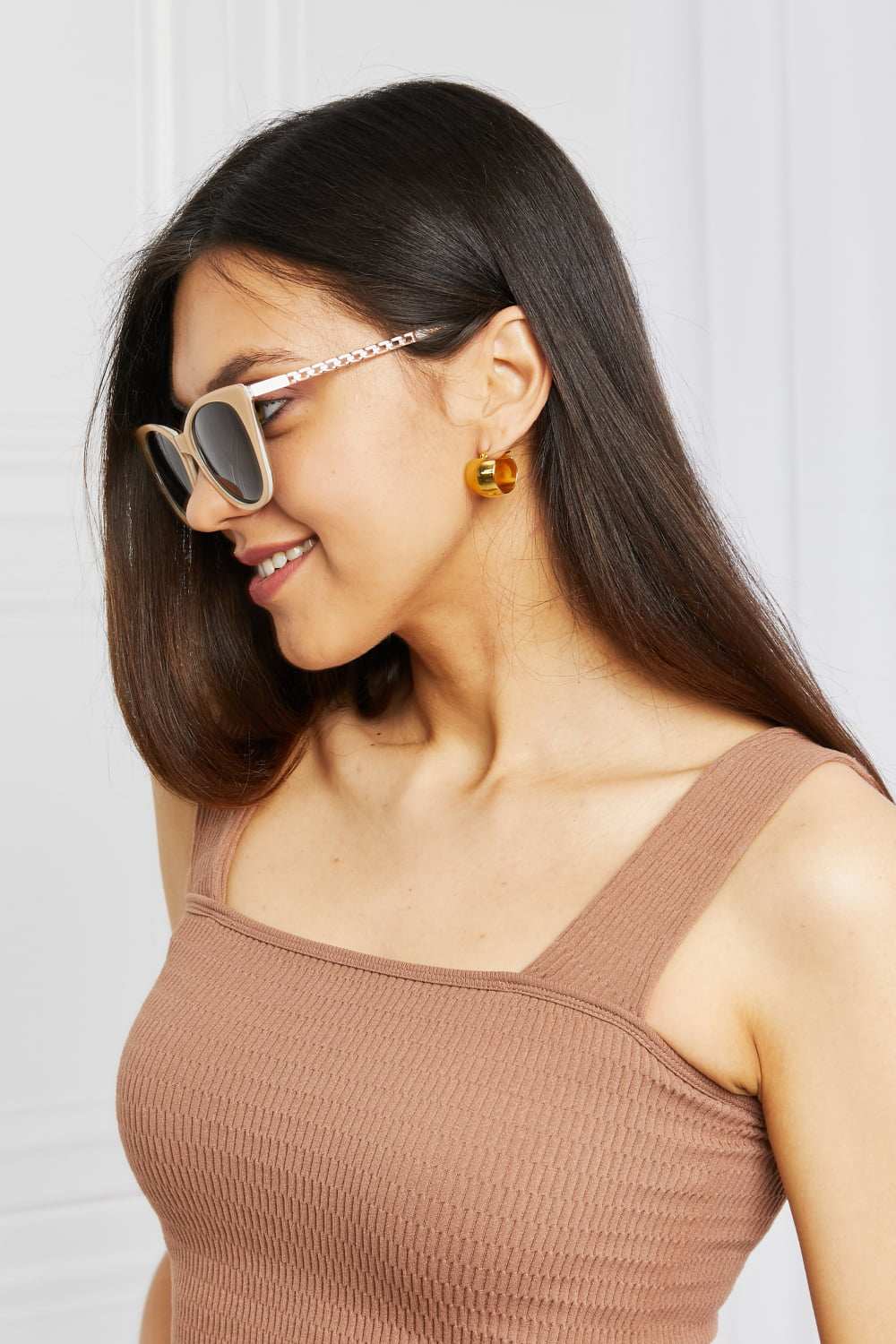 Cat - Eye Acetate Frame Sunglasses - Primrose Signature Boutique
