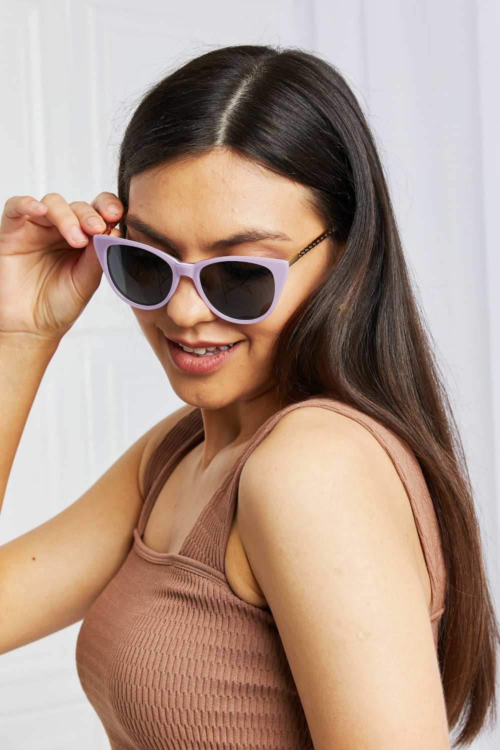 Cat - Eye Acetate Frame Sunglasses - Primrose Signature Boutique