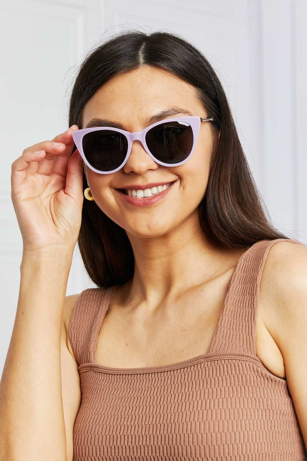 Cat - Eye Acetate Frame Sunglasses - Primrose Signature Boutique