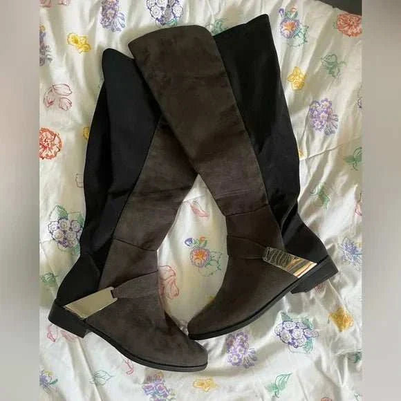 Charcoal Gray Boots-zoom-1