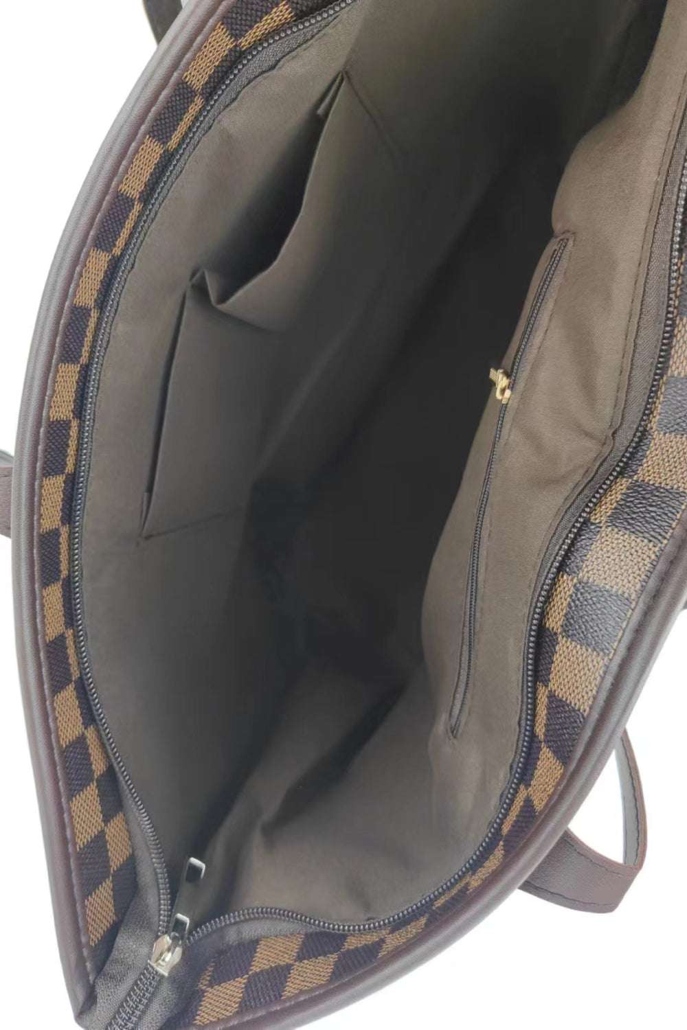 Checkered PVC Two - Piece Bag Set - Primrose Signature Boutique