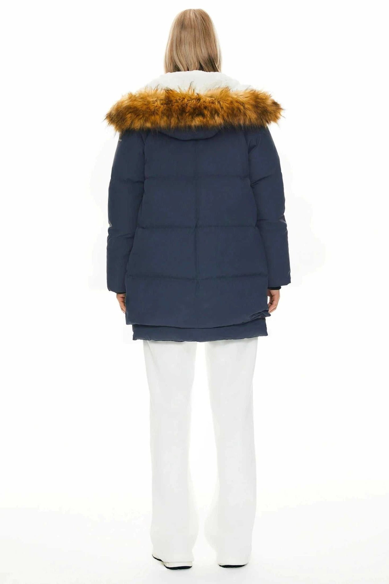 Classics Thickened Down Jacket with Faux Fur Hood - Primrose Signature Boutique