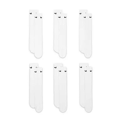 Men's Nike 6-Pack Everyday Cushioned Crew Training Socks White-zoom-3