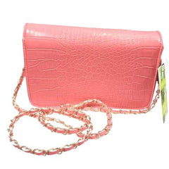 Croc Crossbody Pink/ Salmon Bag - Primrose Signature Boutique