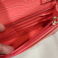Croc Crossbody Pink/ Salmon Bag - Primrose Signature Boutique