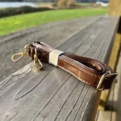 Croc - Embossed Brown Handbag - Primrose Signature Boutique