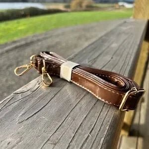 Croc-Embossed Brown Handbag-zoom-