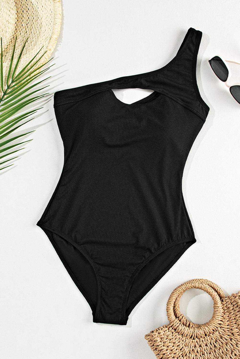 Cutout One Shoulder Sleeveless One - Piece Swimwear - Primrose Signature Boutique