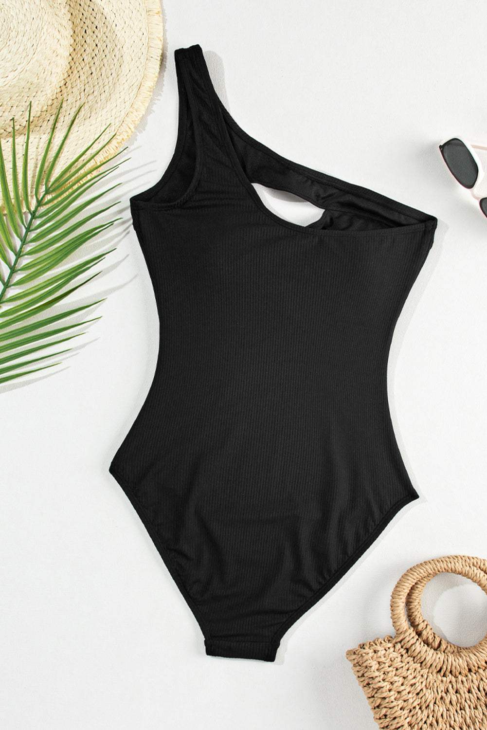 Cutout One Shoulder Sleeveless One - Piece Swimwear - Primrose Signature Boutique